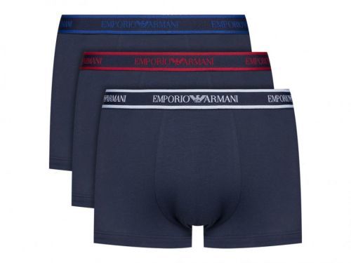 EMPORIO ARMANI boxerky Stretch Cotton 0A717-40035 3 balení Modrá Barva: Modrá, Velikost: L