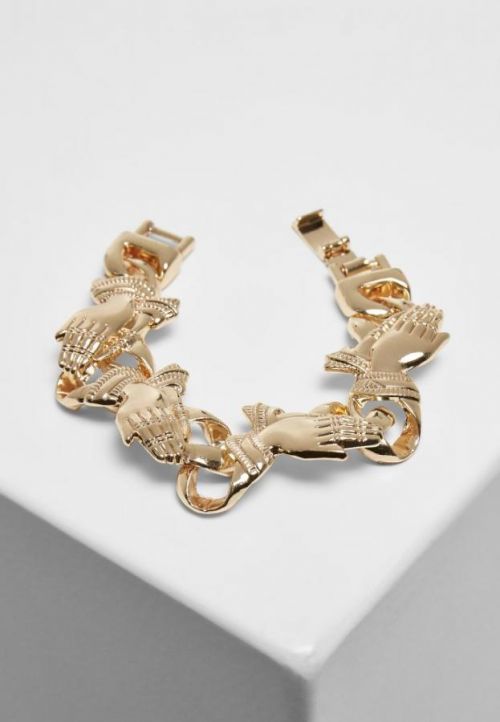 Pray Hands Bracelet - gold L/XL