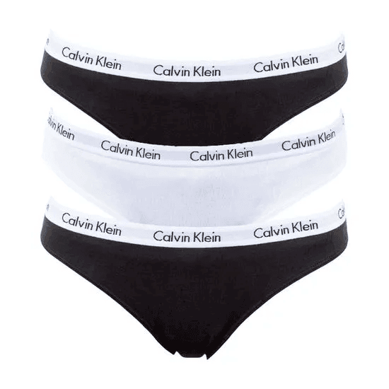 Kalhotky 3pcs QD3588E-WZB vícebarevná - Calvin Klein - XS - vícebarevné