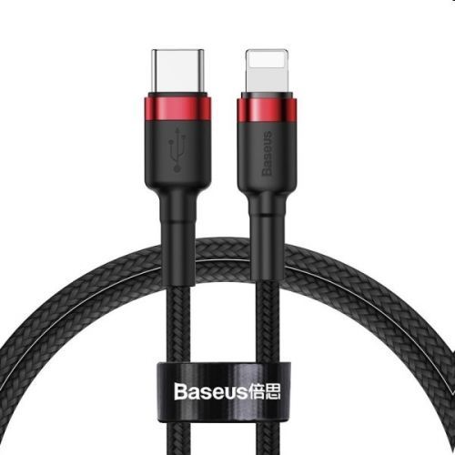 Baseus Cafule Cable USB-C/Lightning 18W 1m, čierno/červený