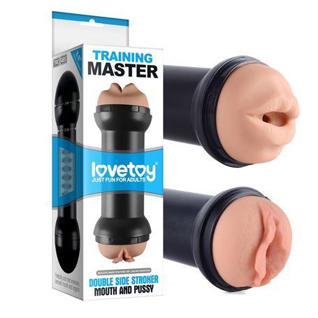 Masturbátor Lovetoy DOUBLE SIDE STROKER MOUTH AND PUSSY Lovetoy