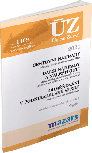 ÚZ č. 1409 - Cestovní náhrady, Odměňování v podnikatelské sféře, 2021