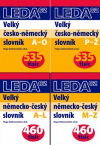 Velký ČN-NČ slovník - sada 4 knih - Siebenschein a kol., Vázaná