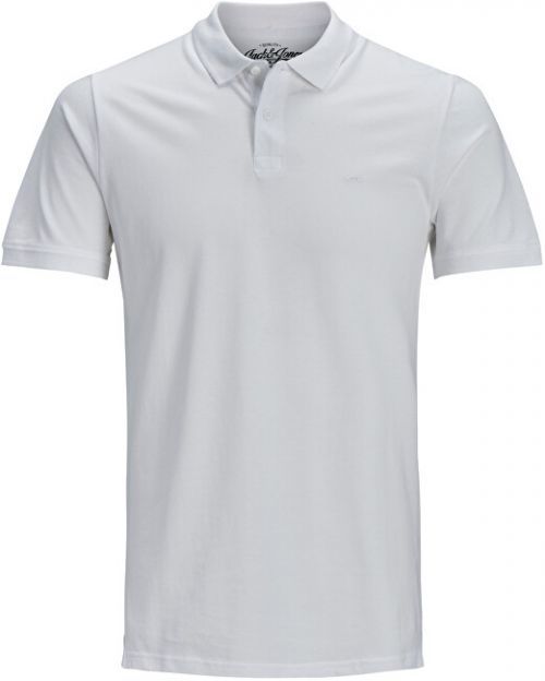 Jack&Jones Pánské polo triko Slim Fit JJEBASIC 12136516 White XXL