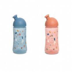 Suavinex láhev třetí sportovní pítko FOREST 270ml Růžová