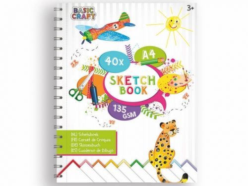 Kroužkový blok na malování A4