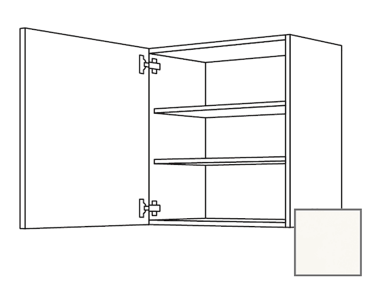 Kuchyňská skříňka horní Naturel Erika24 s dvířky 60x72x35 cm bílá lesk 450.W601.L