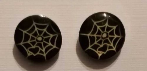 Pavučina - náušnice z oceli