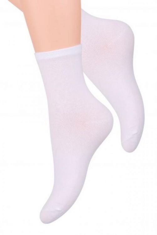 Dámské ponožky 037 bílé - Steven - 38/40 - bílá
