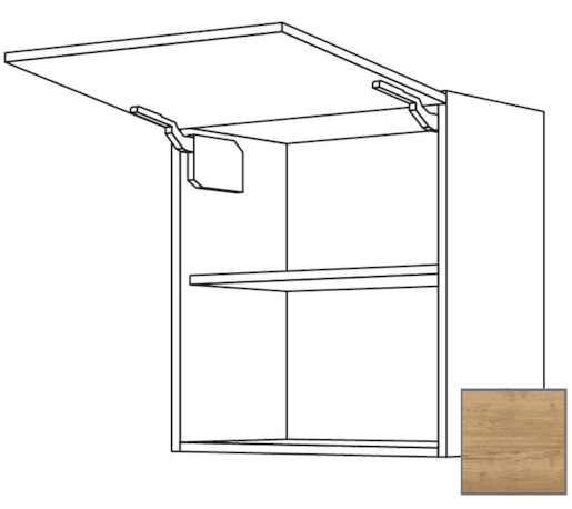 Kuchyňská skříňka horní Naturel Sente24 výklopná 60x72x35 cm dub sierra 405.WM601