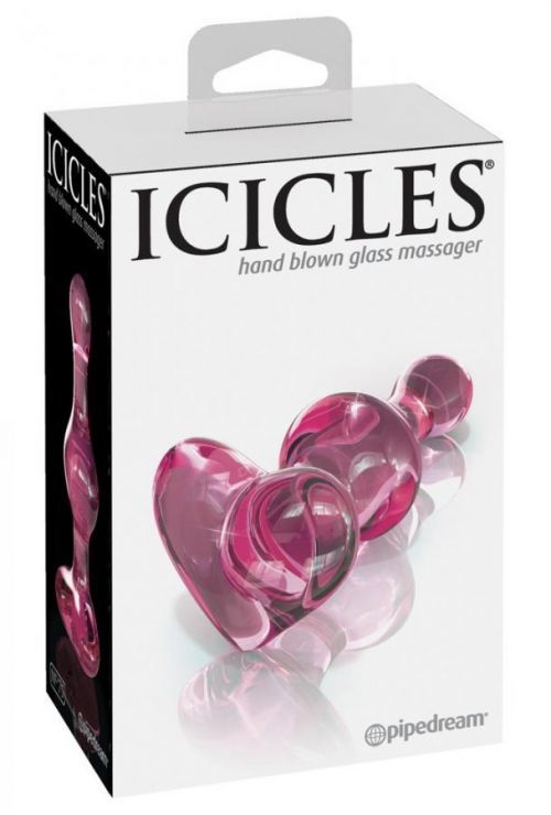 Iciciles No. 75 - please, glass anal dildo (pink)