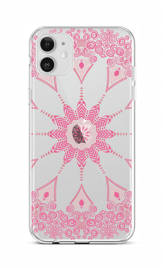 Kryt TopQ iPhone 12 silikon Pink Mandala 55328