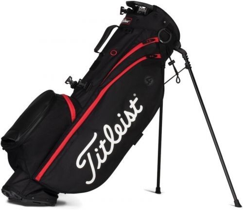 Titleist Players 4 Stand Bag Black/Black/Red
