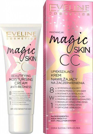 Eveline Cosmetics Magic Skin Hydratační CC krém proti zarudnutí 30 ml