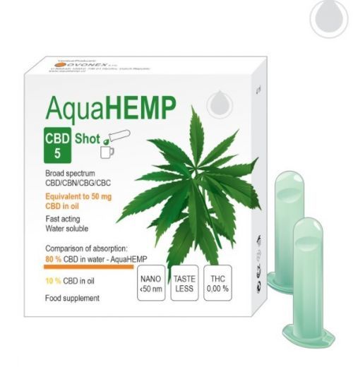 AquaHEMP AquaHEMP SHOT broad spectrum 4 ml CBD 5