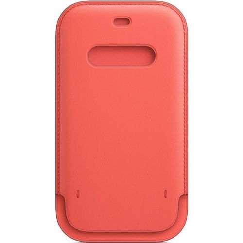 Apple Leather Sleeve s Magsafe pro iPhone 12 mini  - citrusově růžová (MHMN3ZM/A)