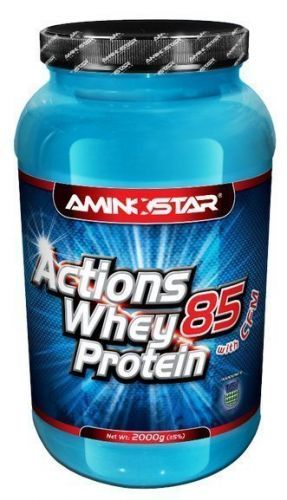 Aminostar Whey Protein Actions 85%, Vanilla, 2000g