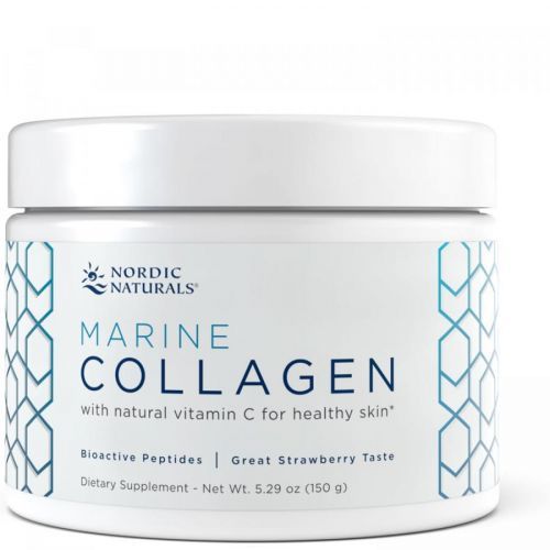 Nordic Naturals - Marine Collagen (mořský kolagen), Jahoda, 150 g