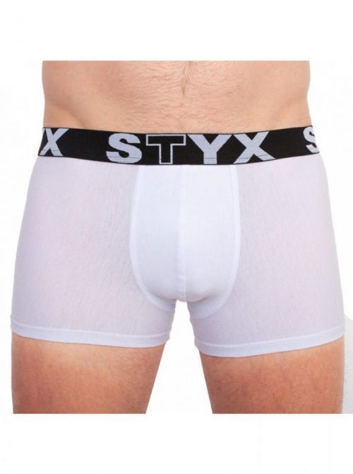 Pánské boxerky Styx sportovní guma bílé (G1061) XL