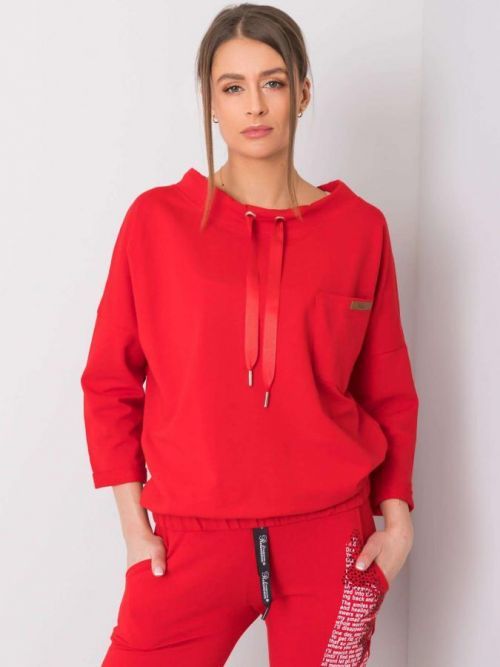 ČERVENÁ DÁMSKÁ HALENKA RV-BZ-6161.08-RED Velikost: ONE SIZE