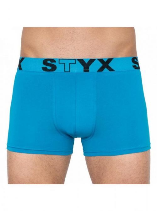 Pánské boxerky Styx sportovní guma světle modré (G969) L