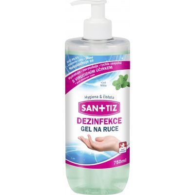 Sanitiz dezinfekční gel na ruce, 750 ml