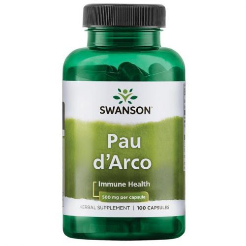 Swanson Pau d'Arco (Lapacho), 500 mg, 100 kapslí