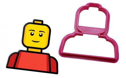 Vykrajovátko Lego Hlava - 3D tisk - Dortmarket