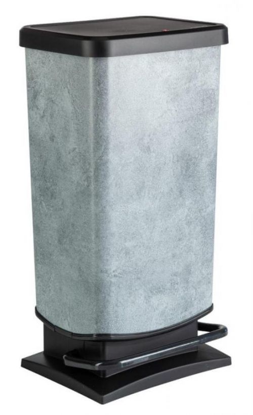 Rotho Odpadkový koš Paso 40 l 40 l with Beton/ Concrete IML surface