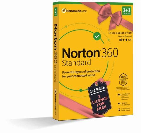 PROMO NORTON 360 STANDARD 10GB CZ 1uživ. 1 zařízení 12mesicu 1+1 ZDARMA_Box, 21414993