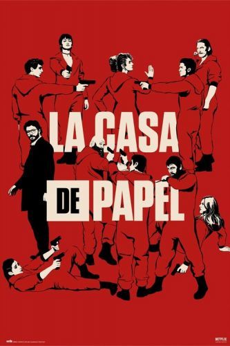 GRUPO ERIK Plakát, Obraz - Money Heist (La Casa De Papel) - All Characters, (61 x 91,5 cm)