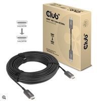 Club3D Kabel prodlužovací HDMI AOC kabel 8K60Hz (M/M), 4K120Hz, 20m, černá