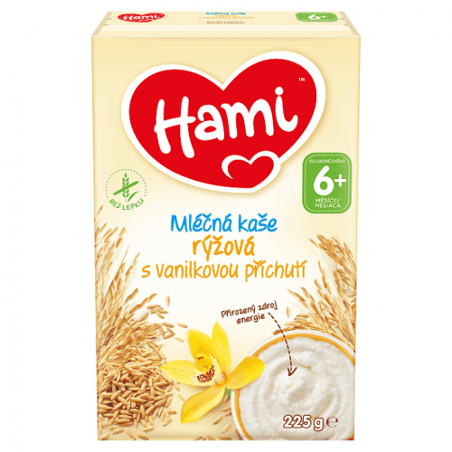 Hami Mléčná kaše rýžová vanilková 225g
