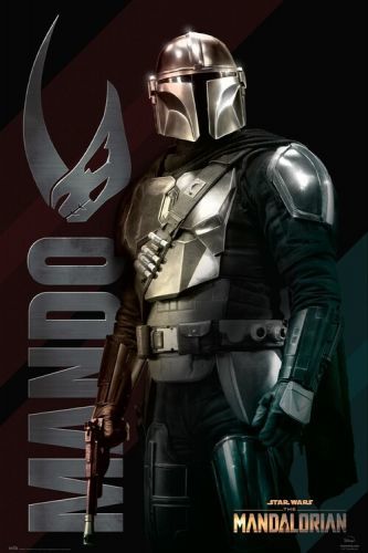 GRUPO ERIK Plakát, Obraz - Star Wars: The Mandalorian - Mando, (61 x 91,5 cm)