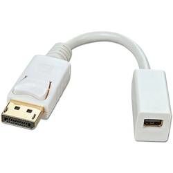 DisplayPort / Mini-DisplayPort kabelový adaptér LINDY 41060, bílá