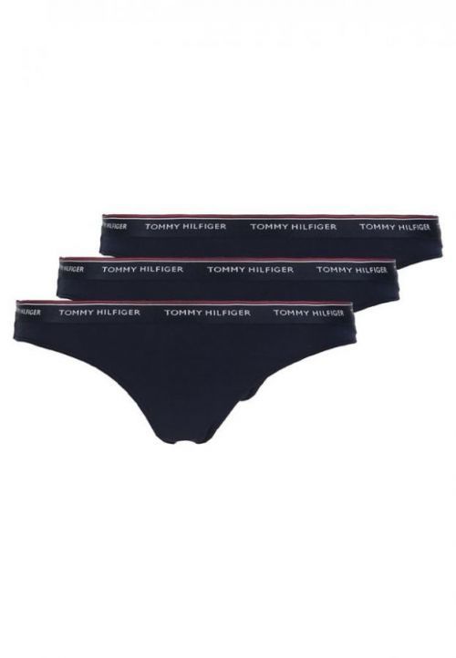 Tanga 3pcs UW0UW00048 tmavěmodrá T|O Tommy Hilfiger - L - tm.modrá