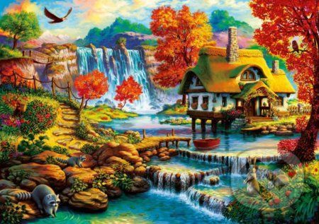 Country House by the Water Fall - Bluebird