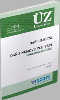 ÚZ 1414 Daň z nemovitých věcí, Daň silniční, 2021