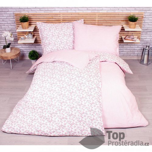 TOP Zvýhodněná sada na dvě lůžka 140x200+70x90 - Růže pink