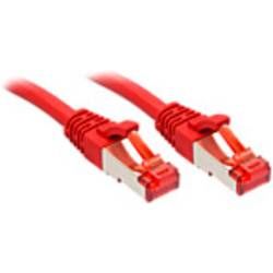 Síťový kabel RJ45 LINDY 47740, CAT 6, S/FTP, 20.00 m, červená