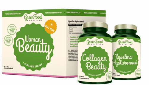 GreenFood Nutrition Woman Beauty + Pillbox 120ks