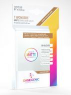 Gamegenic Matte 7 Wonders Sleeves (67x103 mm) - Clear (80 Sleeves)