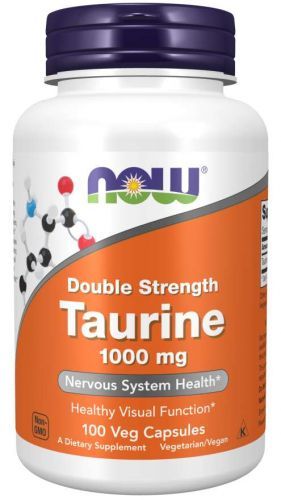 Taurin, dvojnásobná síla 1000 mg - NOW Foods