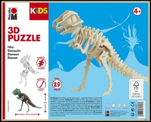 Marabu KiDS 3D Puzzle - T-Rex Dinosaur