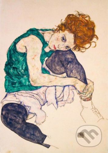 Egon Schiele - Seated Woman with Legs Drawn Up, 1917 - Bluebird