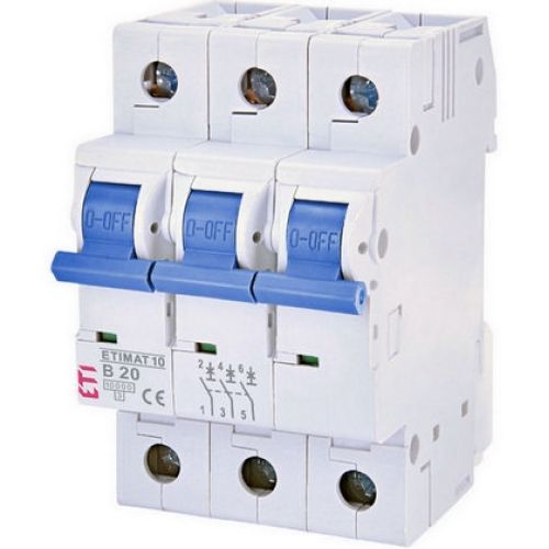Jistič ETIMAT Colour 3p B 20A 10kA 002100317