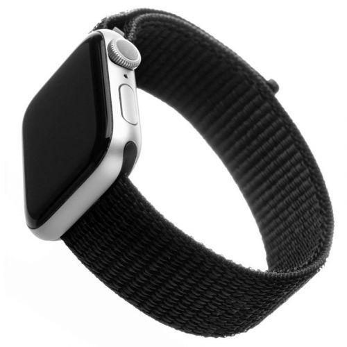 FIXED Nylon Strap na Apple Watch 38 mm/40 mm černý (FIXNST-436-BK)
