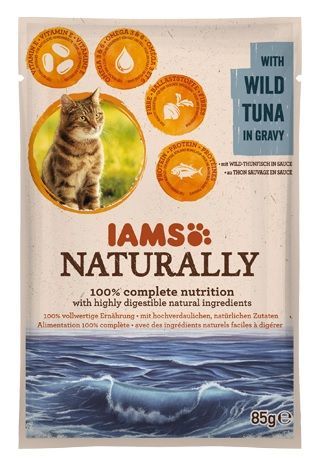 IAMS cat kapsa NATURALLY  WILD tuna - 85g