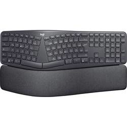 Klávesnice Logitech Ergo K860, ergonomická, podložka pod zápěstí, černá