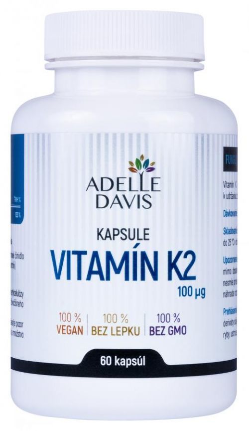 Adelle Davis Adelle Davis - Vitamin K2 (MK-7), 100 mcg, 60 kapslí 60 kps